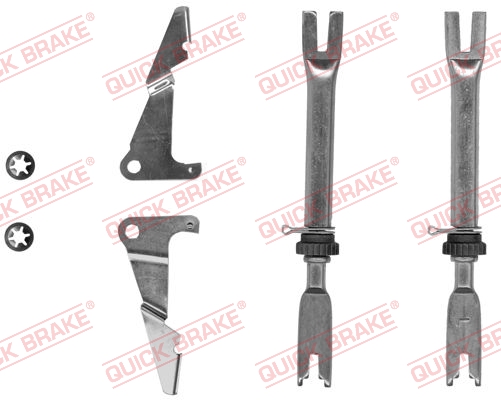 Комплект регулятора, барабанный тормозной механизм - 102 53 002 QUICK BRAKE